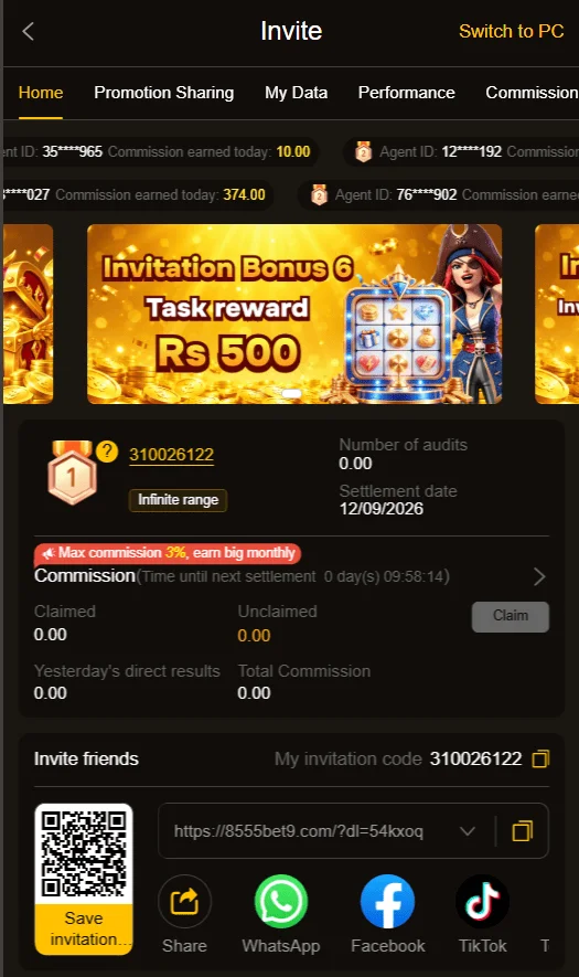 8555 Bet Game