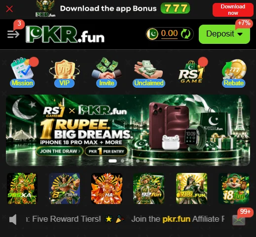 PKRFUN Game APK Download for Android (Real Money Earning App)