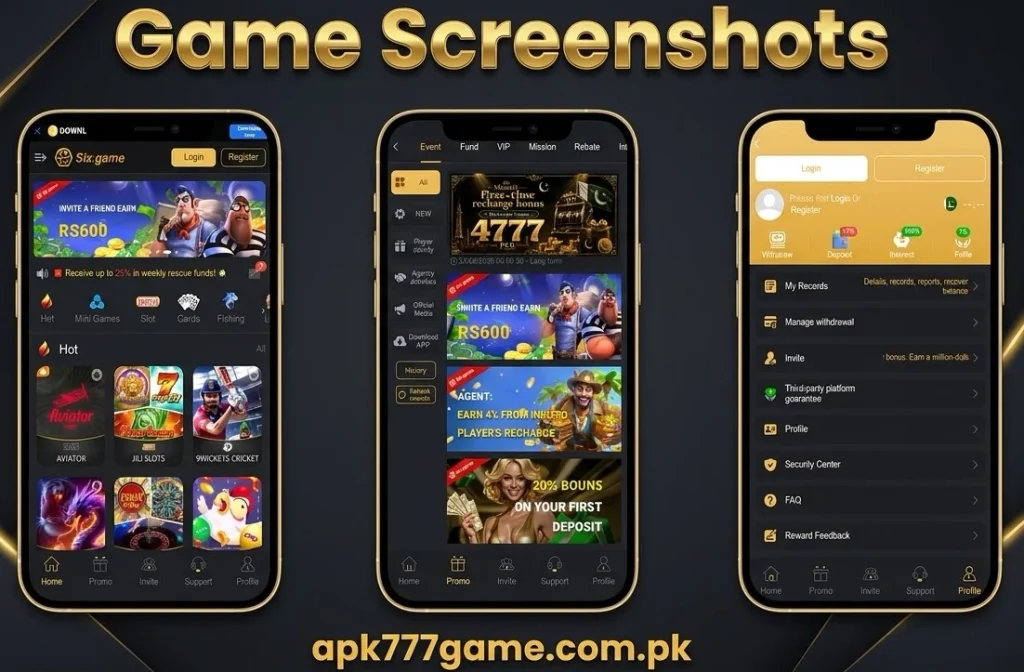 Six Game APK Screenshots
